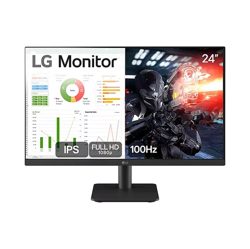 Monitor Gamer LG 24MS500-B 24ms Ips Fullhd 100hz Ajuste De Inclinação Negro